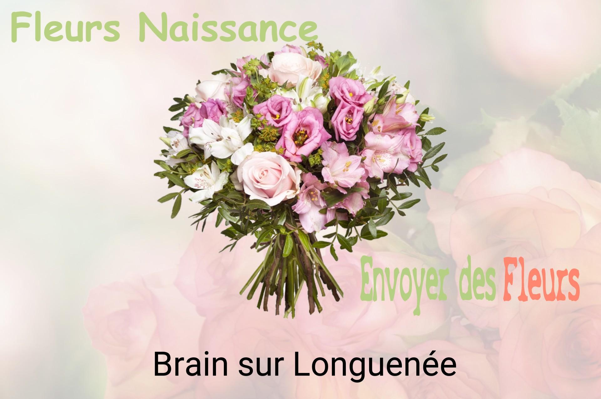 Bouquet de fleurs de naissance livré à Brain-sur-Longuenée